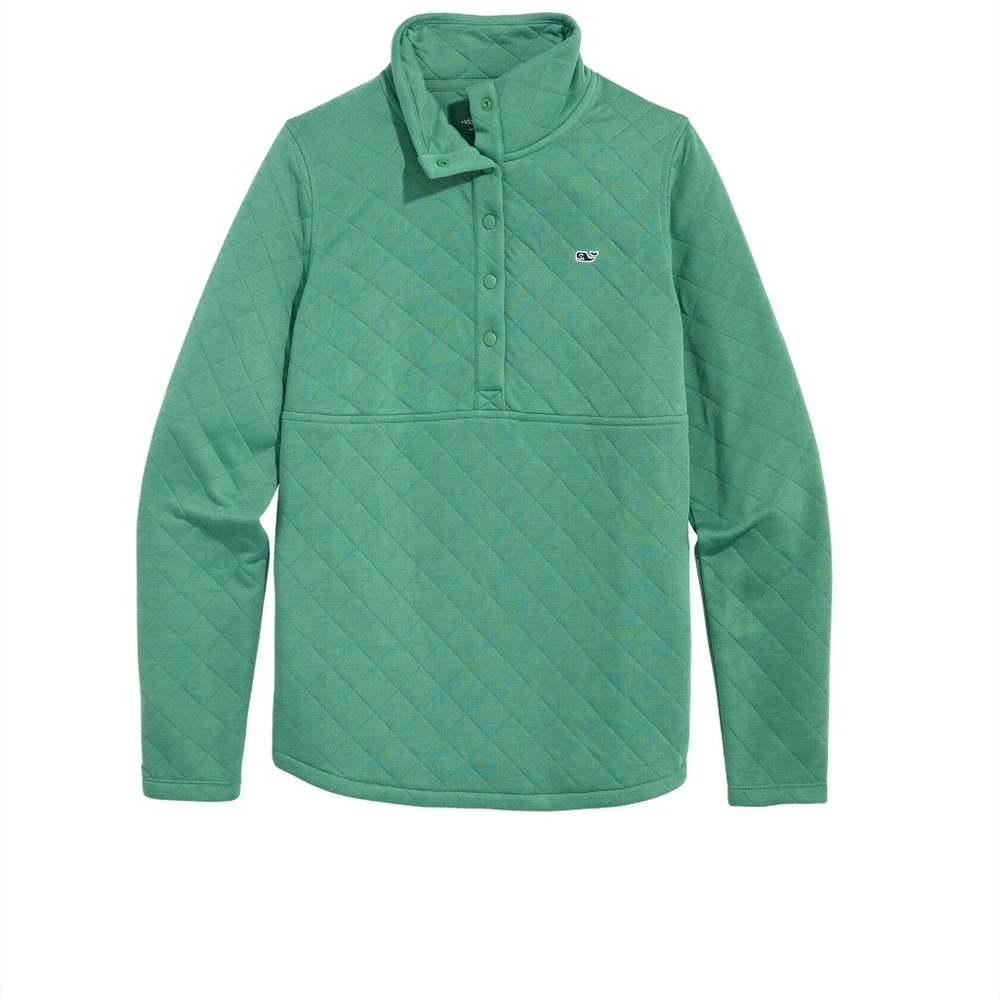 Vineyard Vines Diamond Quilt Snap Pullover Size Small NWT